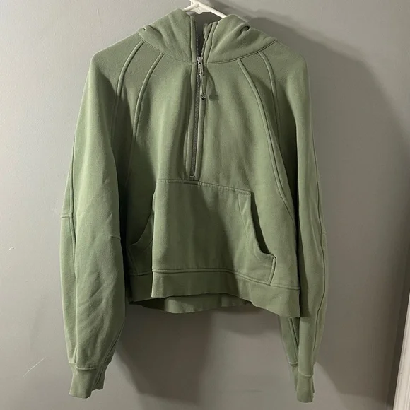 Lululemon Green Scuba Oversized Half-Zip Hoodie - Picture 1 of 3